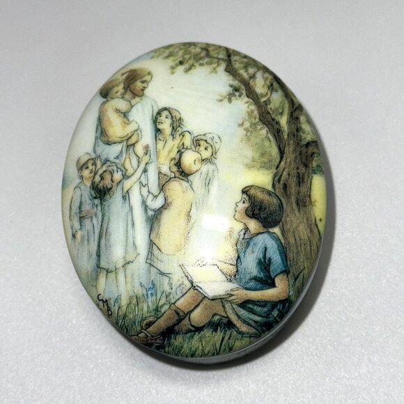 Ardleigh Elliott & CM Barker "Amazing Grace" Porcelain Music Box | 1992 Ltd Ed - Picture 1 of 5